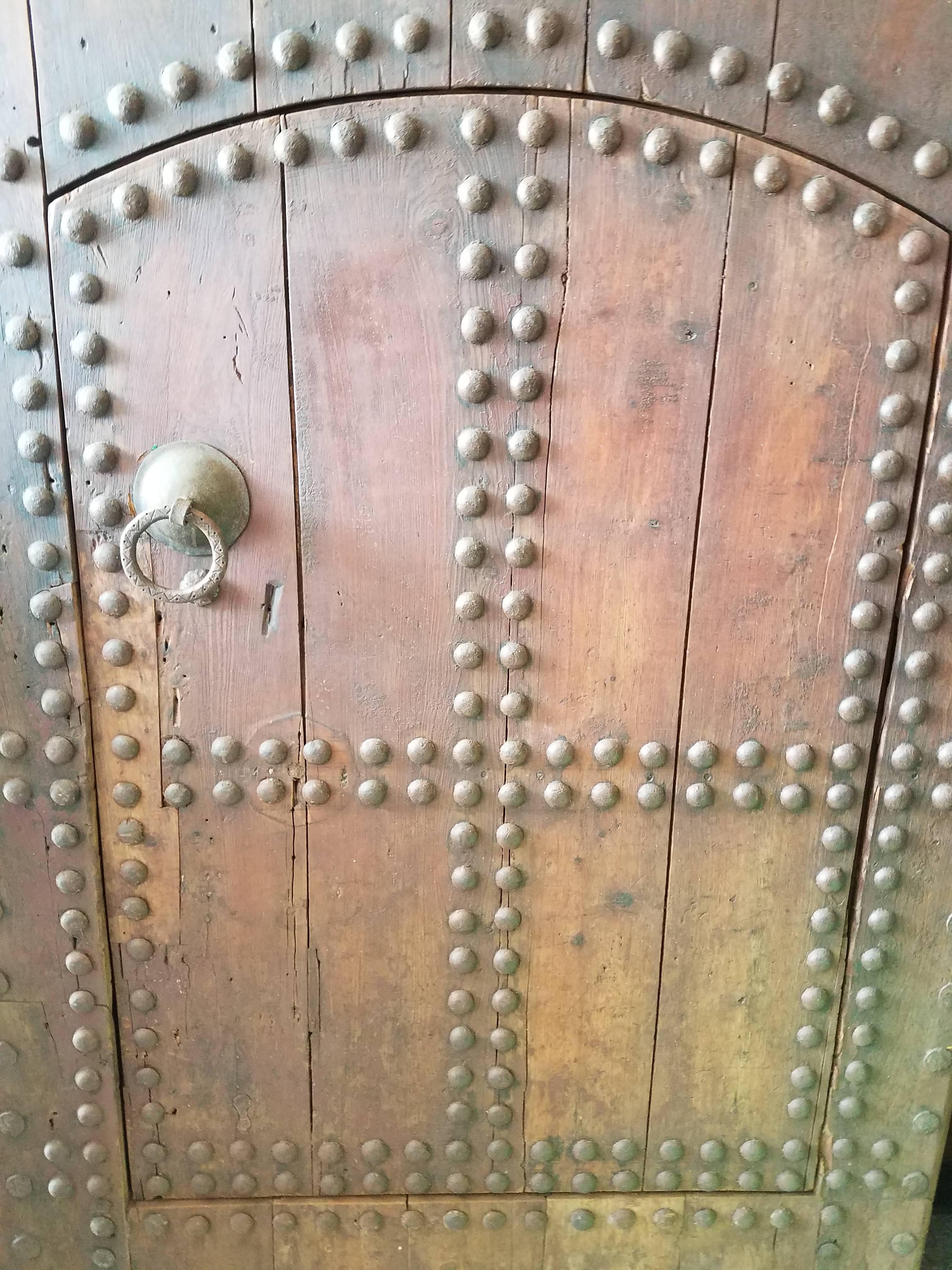 Old Oudaya Dark Tan Moroccan Door, Ring Knocker For Sale 2