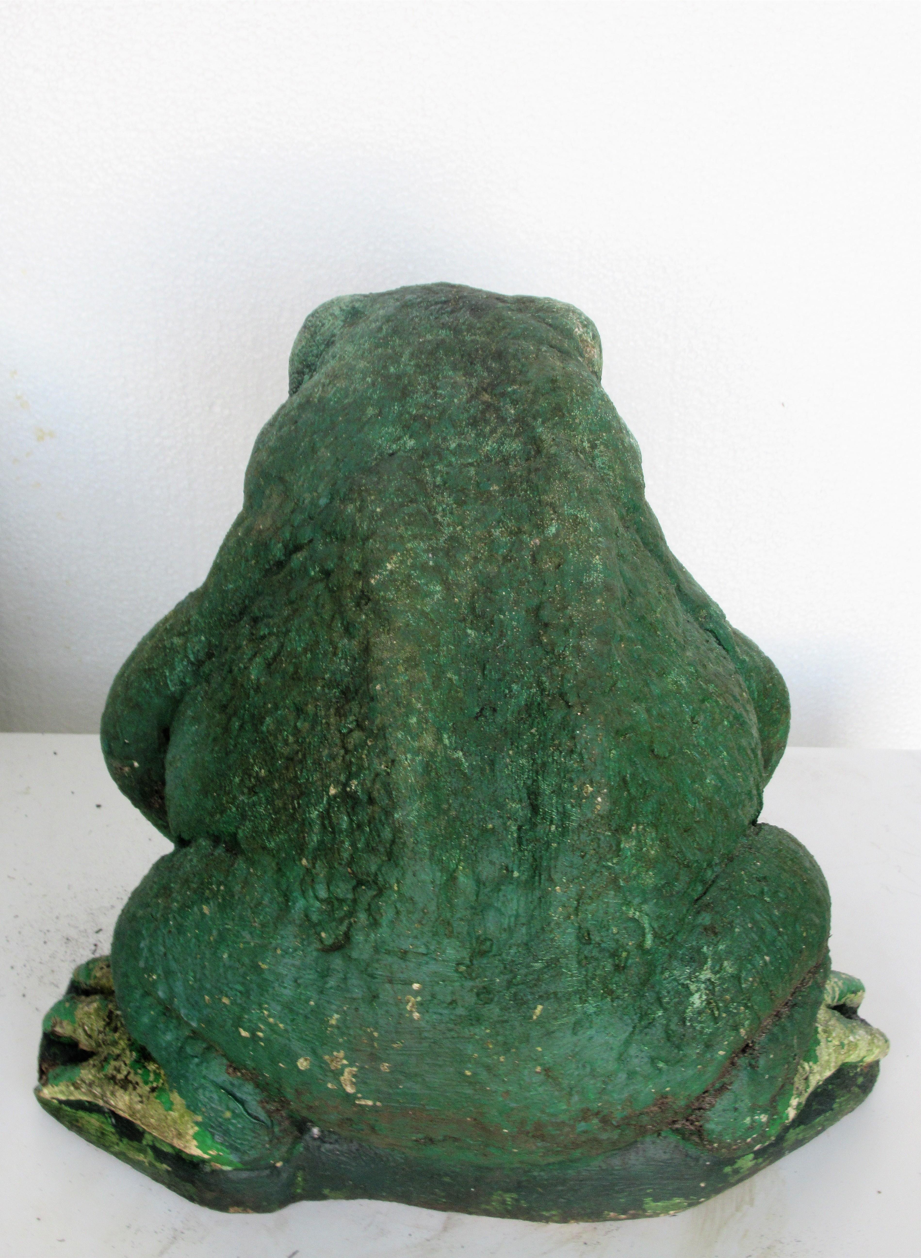  Old Painted Stone Garden Toads 5