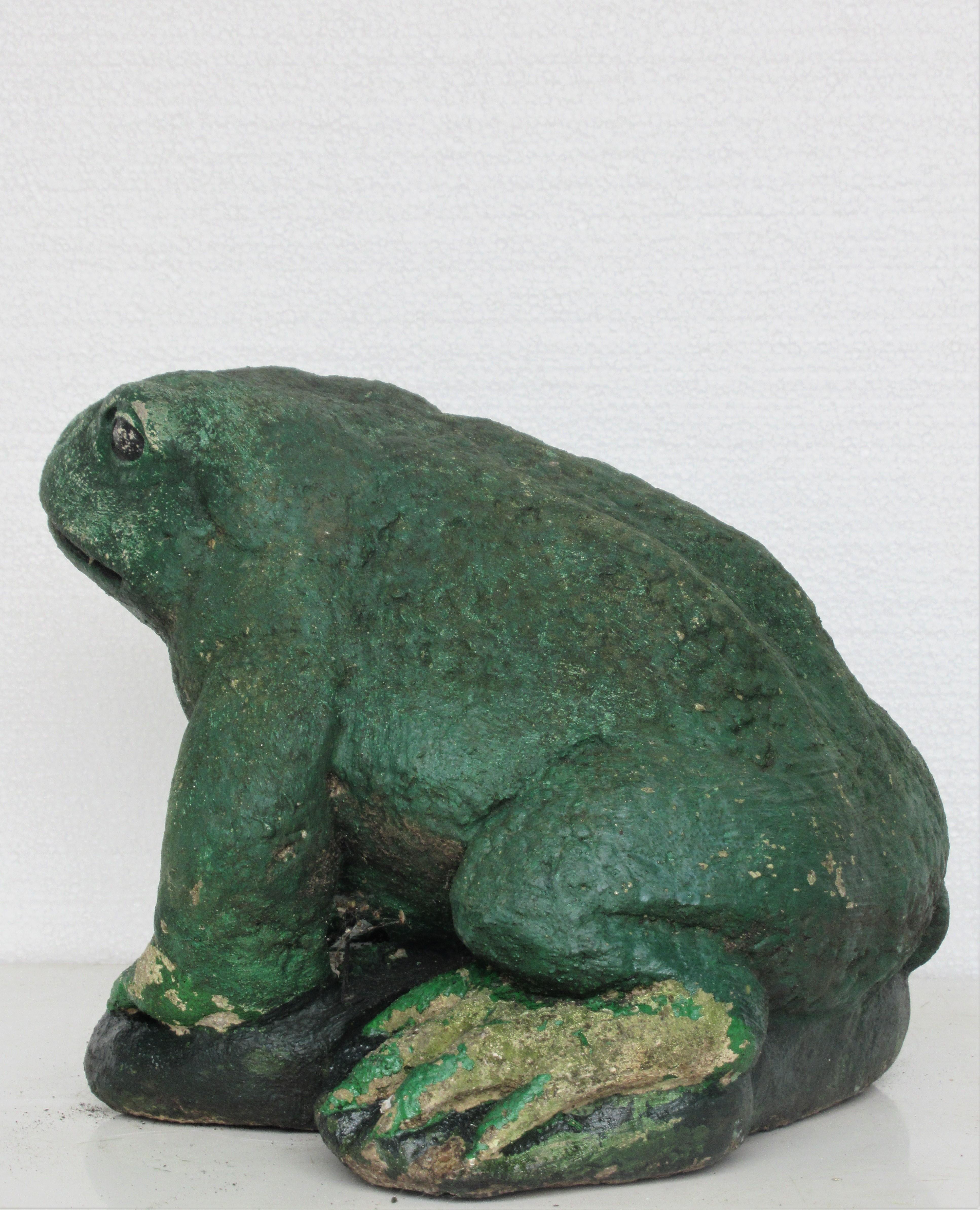  Old Painted Stone Garden Toads 11