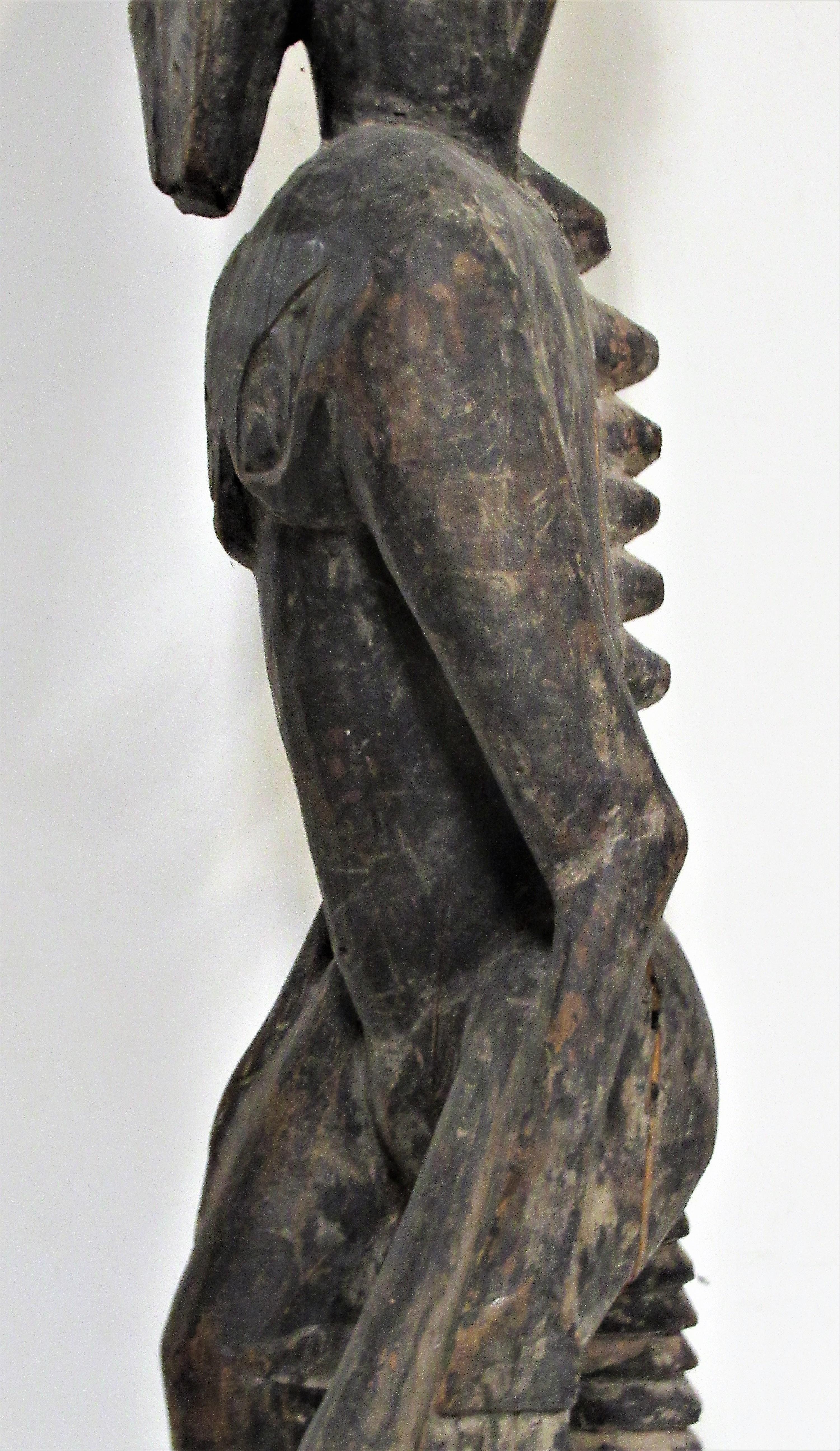 Old Papua New Guinea Ancestral Standing Figure For Sale 3