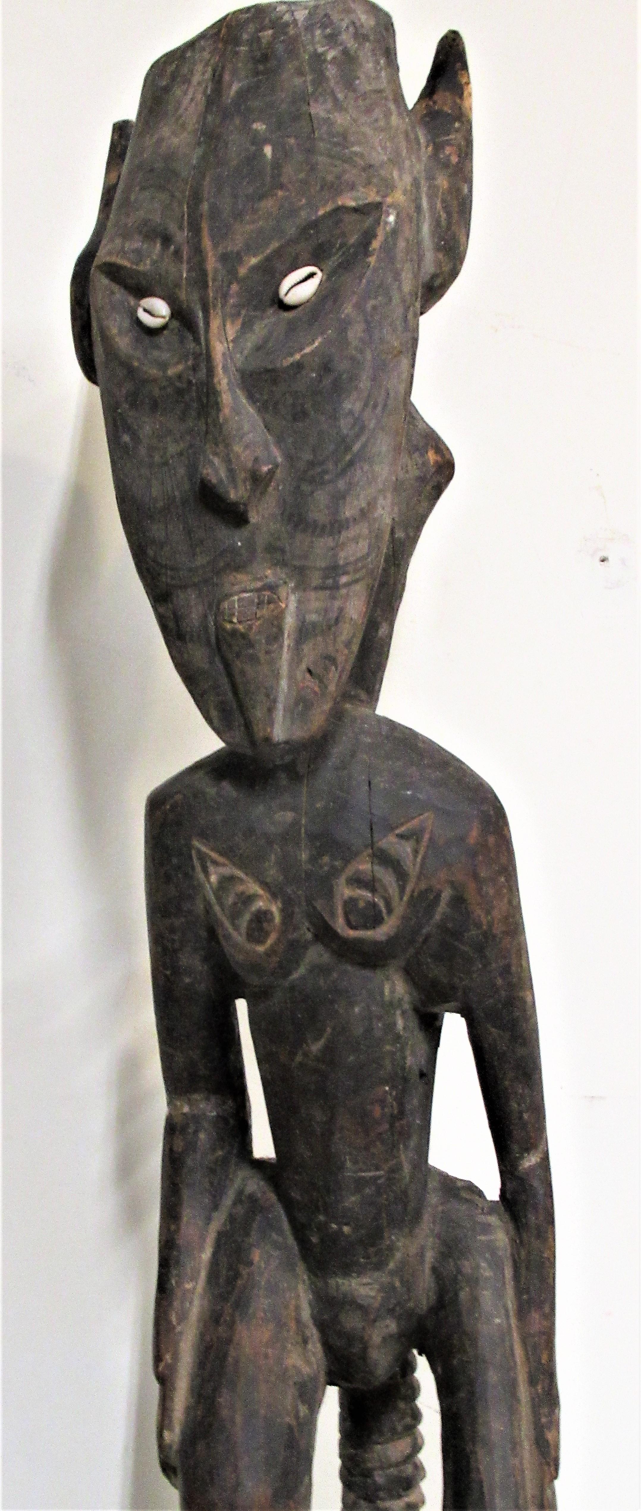Old Papua New Guinea Ancestral Standing Figure For Sale 8