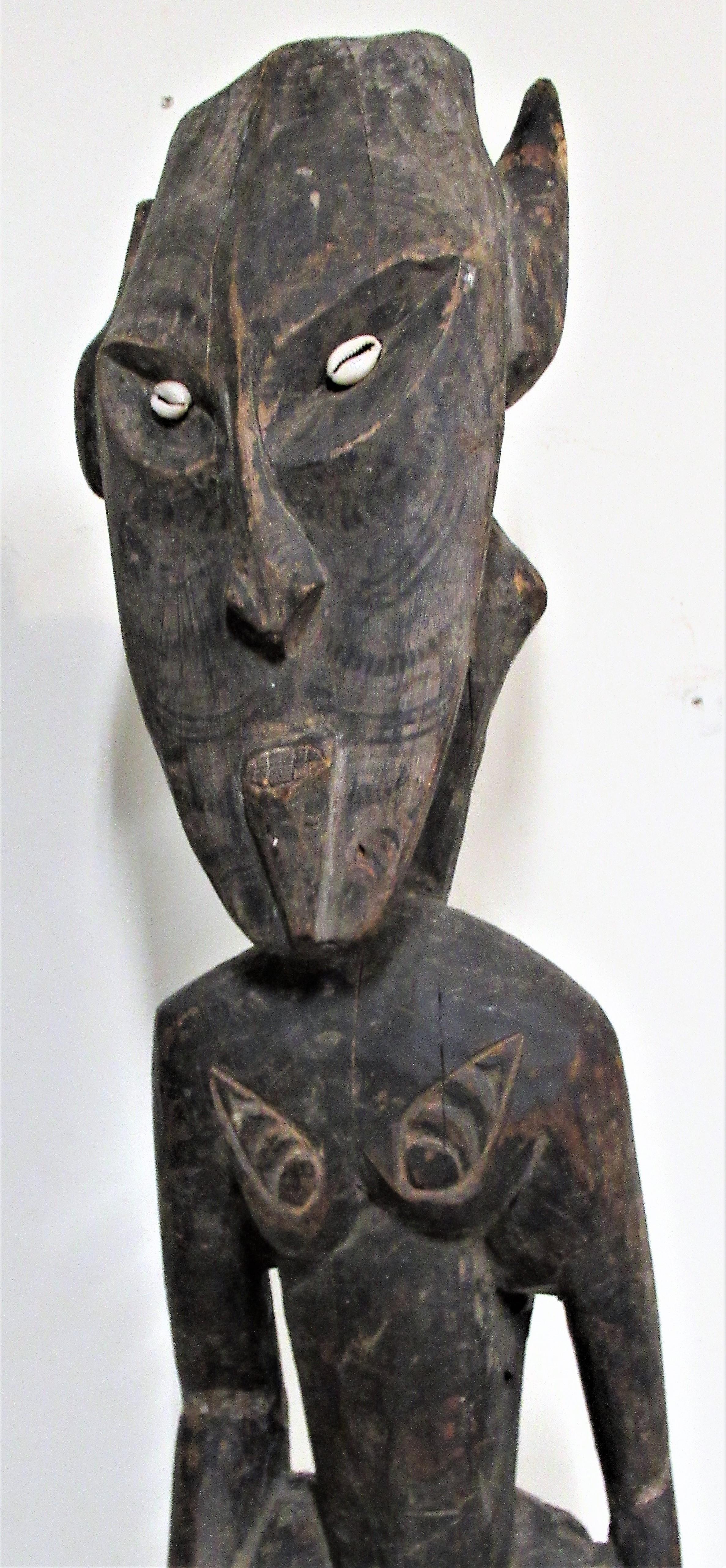 Old Papua New Guinea Ancestral Standing Figure For Sale 9