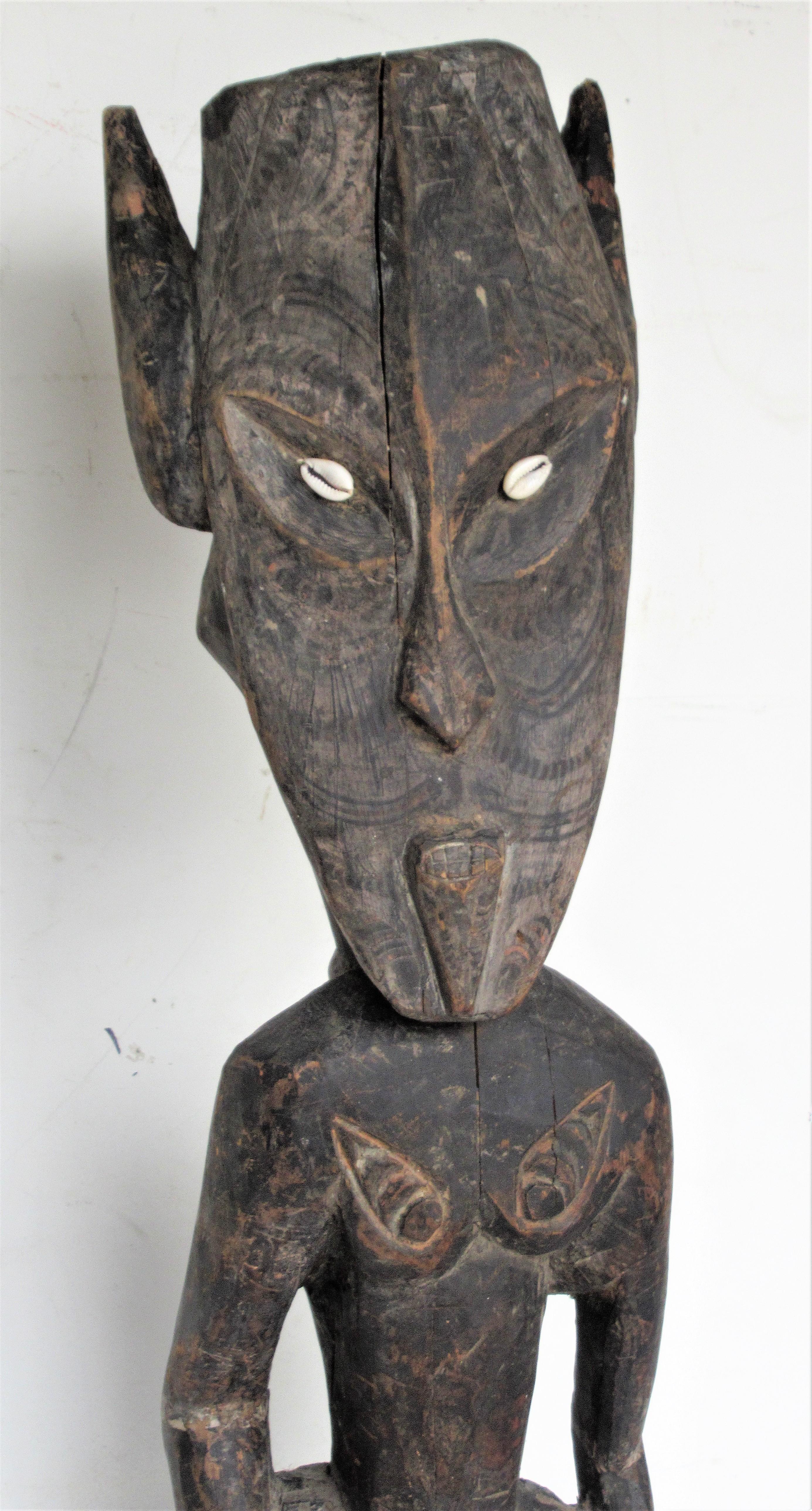 Old Papua New Guinea Ancestral Standing Figure For Sale 11