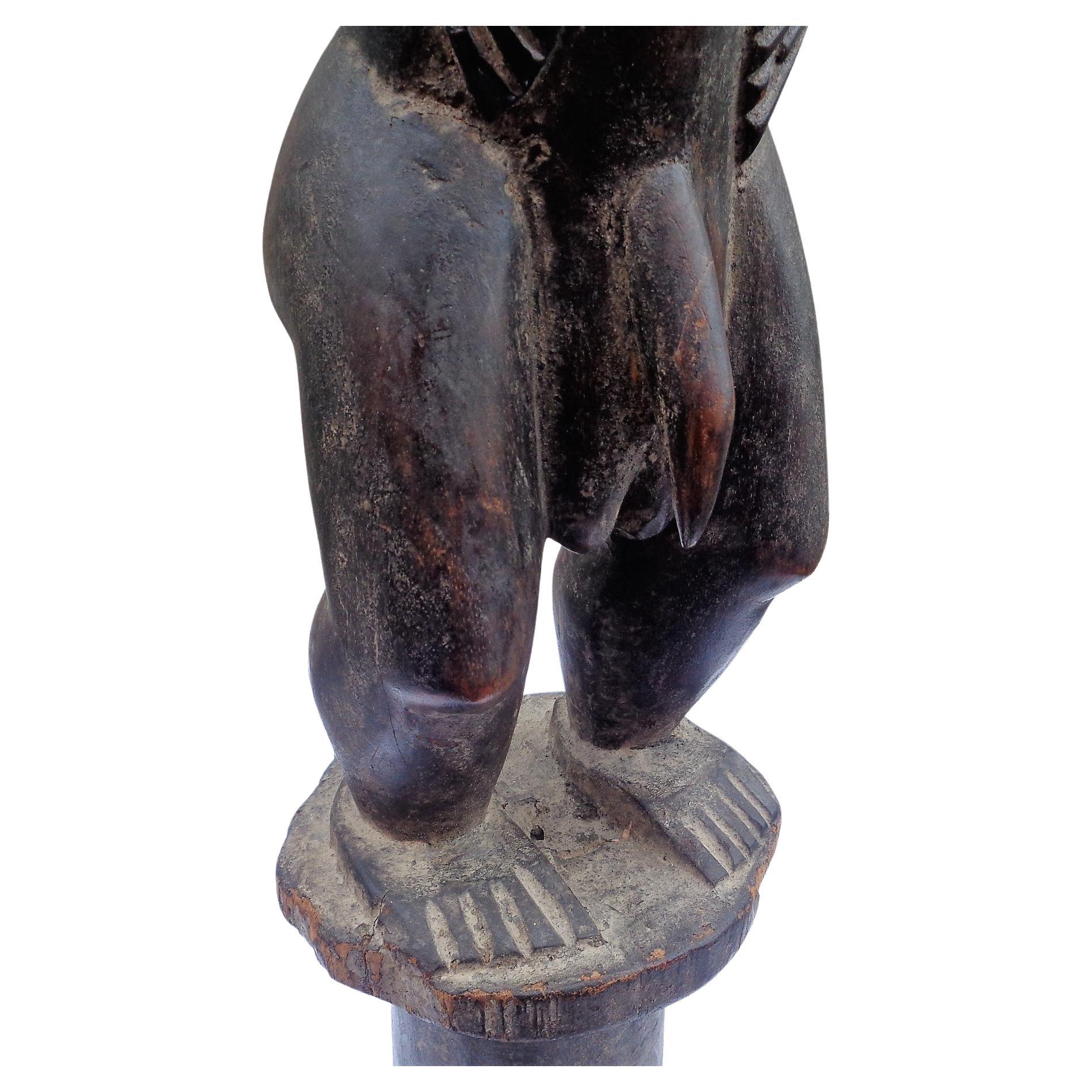 Oceanic Islands Carved Wood Male Figure For Sale 5