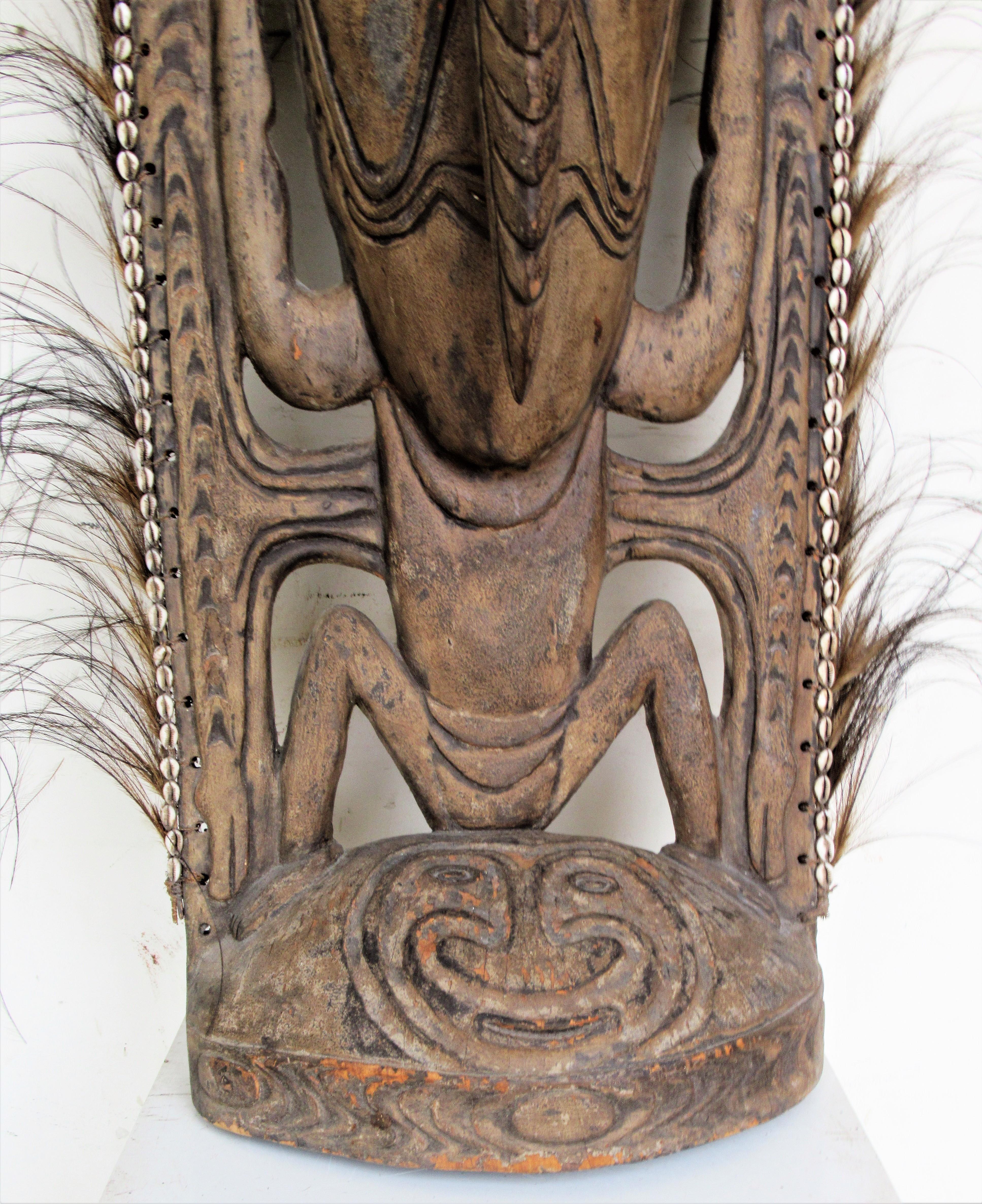 Old Papua New Guinea Men's Sacred Spirit House Totem 2