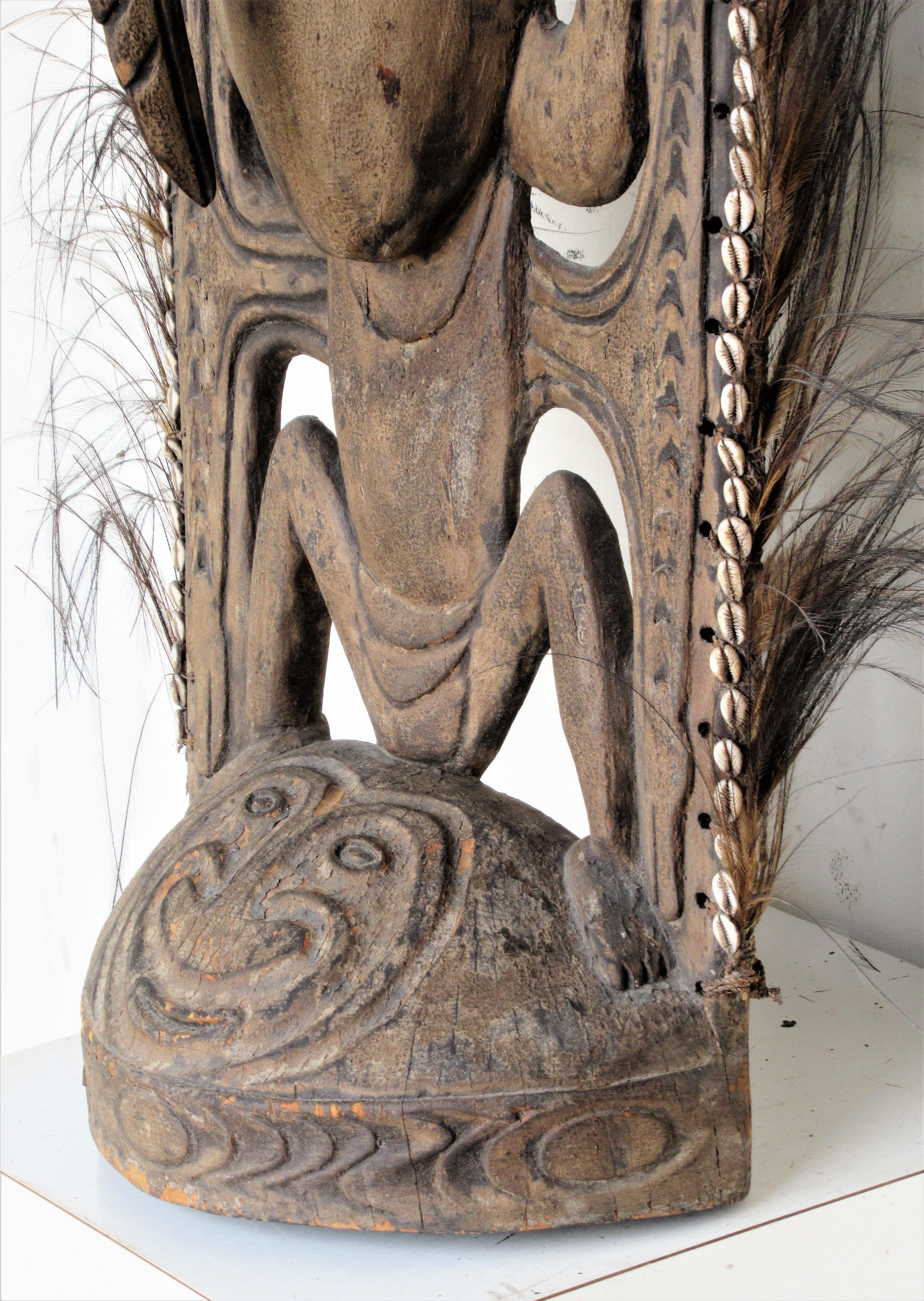 Old Papua New Guinea Men's Sacred Spirit House Totem 3