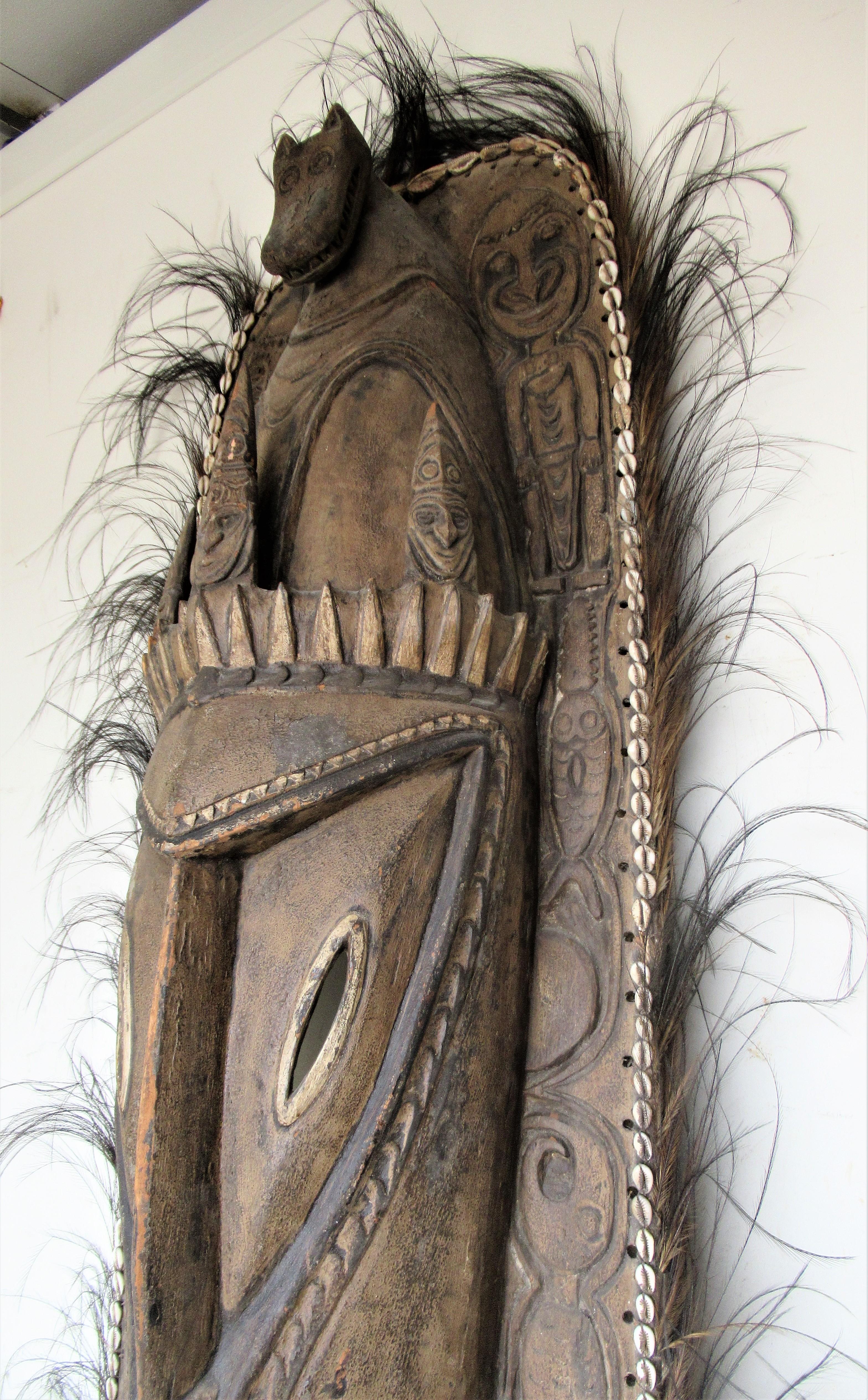Old Papua New Guinea Men's Sacred Spirit House Totem 6