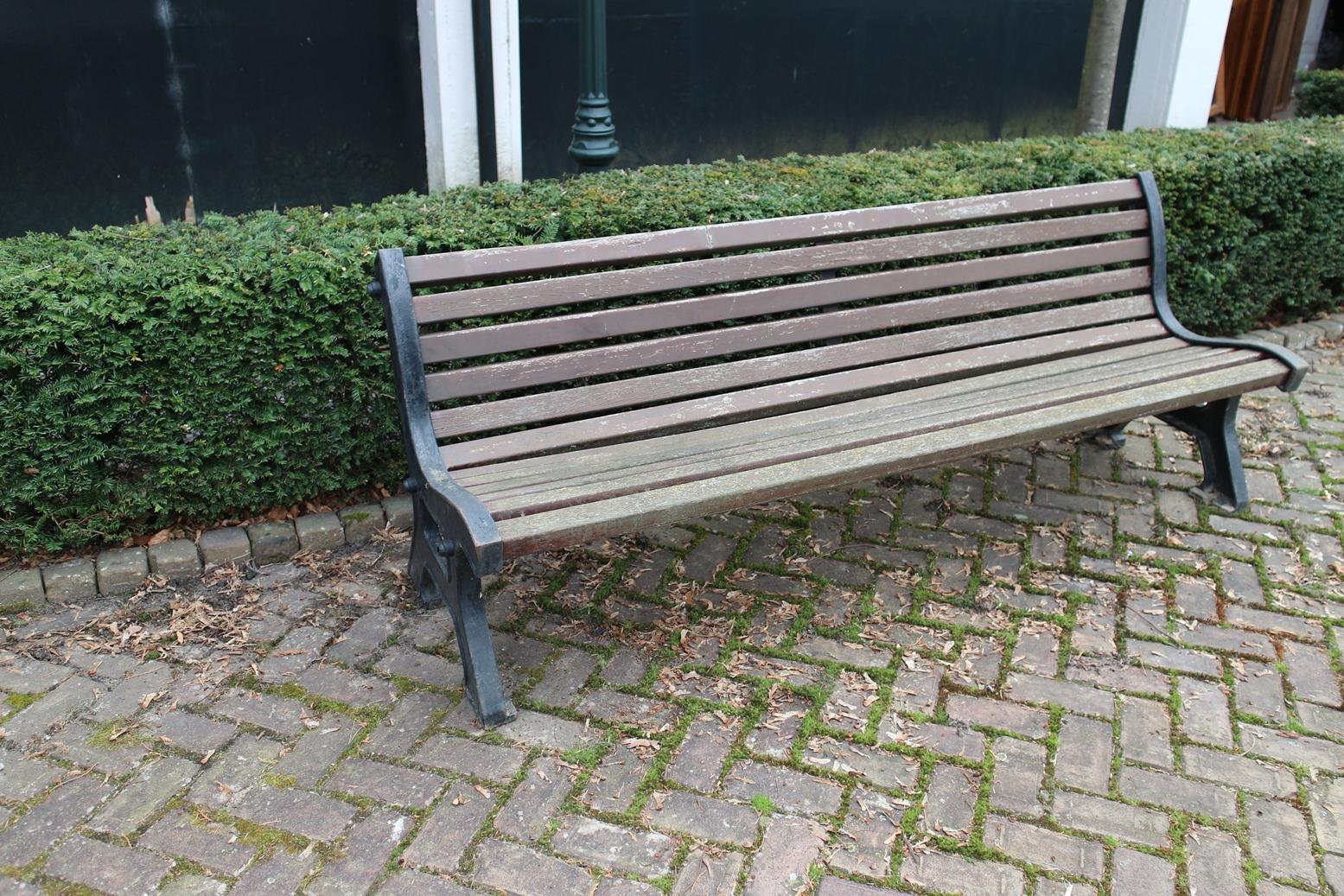 Late 20th Century Old Parc Bench