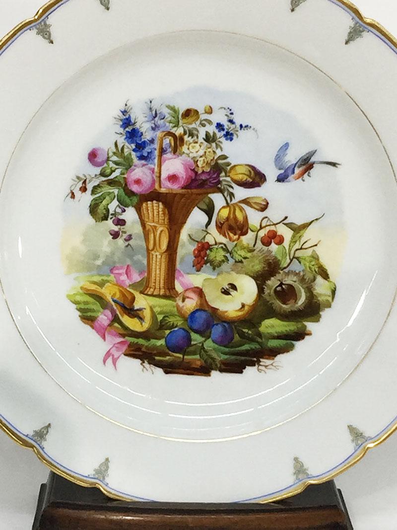 Service de table en porcelaine de Paris ancien, XIXe siècle, France Bon état - En vente à Delft, NL