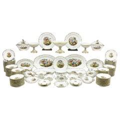 Vintage "Old Paris” Porcelain Dinner Service, 19th Century, France