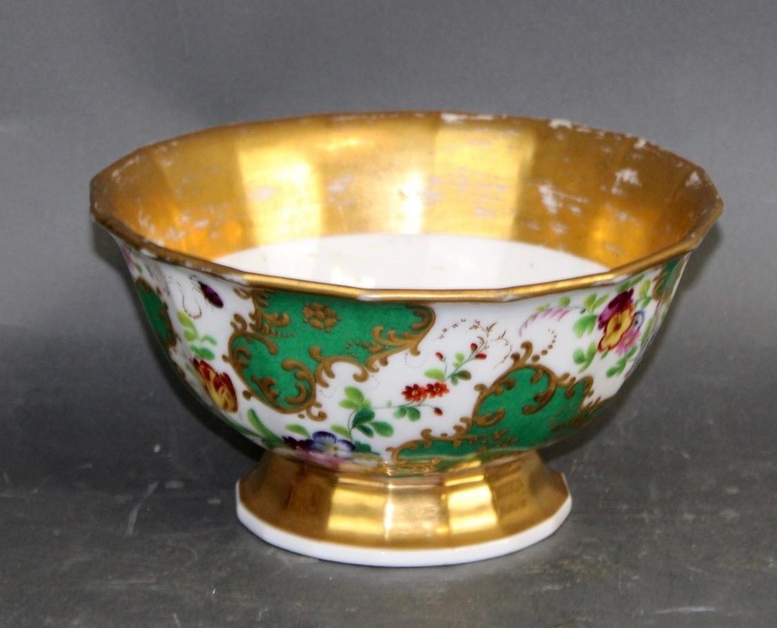 Hand-Crafted Old Paris Porcelain Gilt & Floral Enamel Hand Painted Coffee & Tea Service Set For Sale