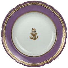  Soup Bowl with Armorial Crest-Old Paris Porcelain