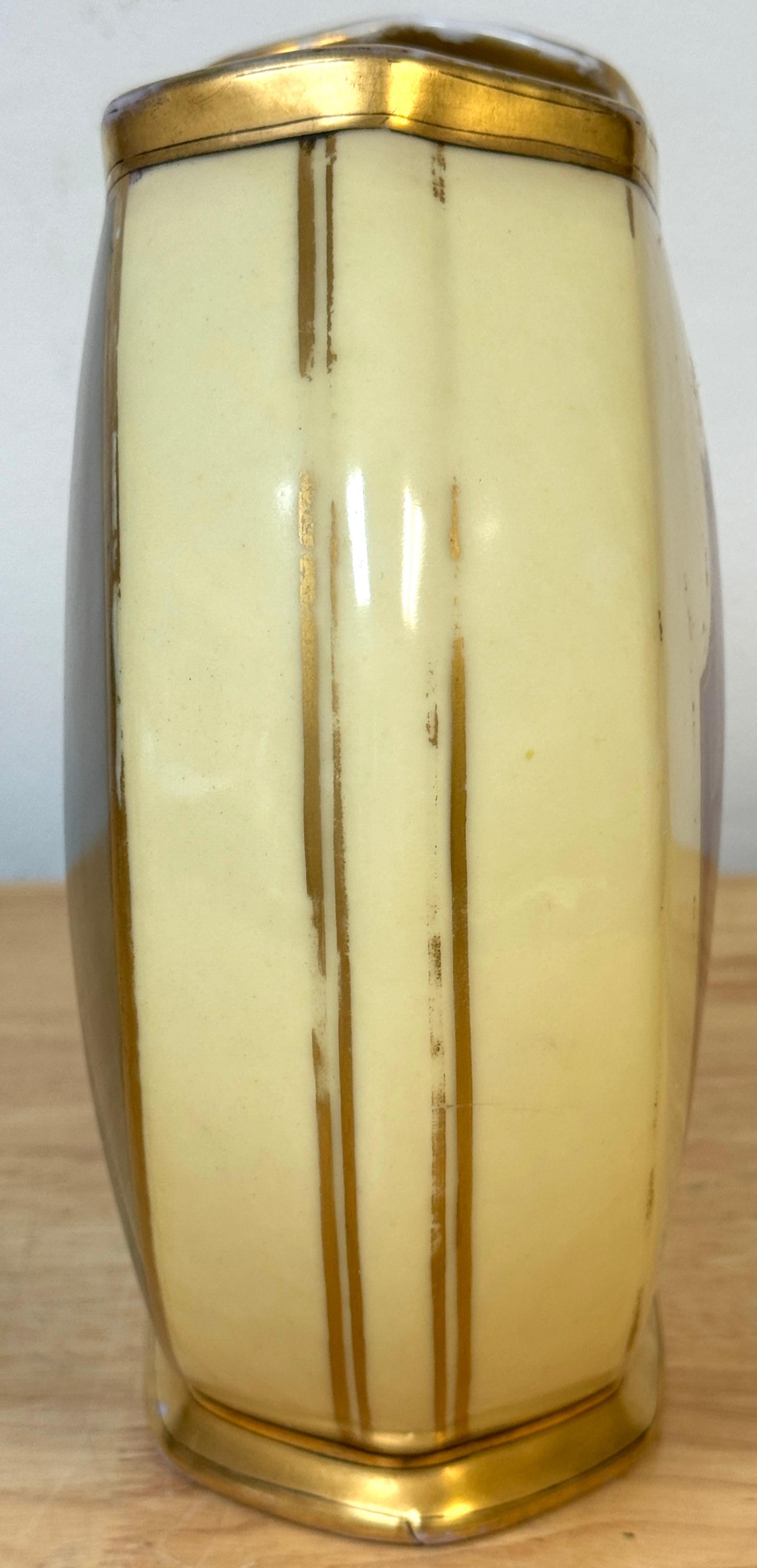 Old Pariser Porzellanvase von Henry Wadsworth Longfellow mit poetischer Inschrift im Angebot 3
