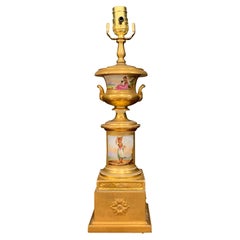 Old Paris Tyrollian Fashion Motif Campana Urn, Now as a Lamp