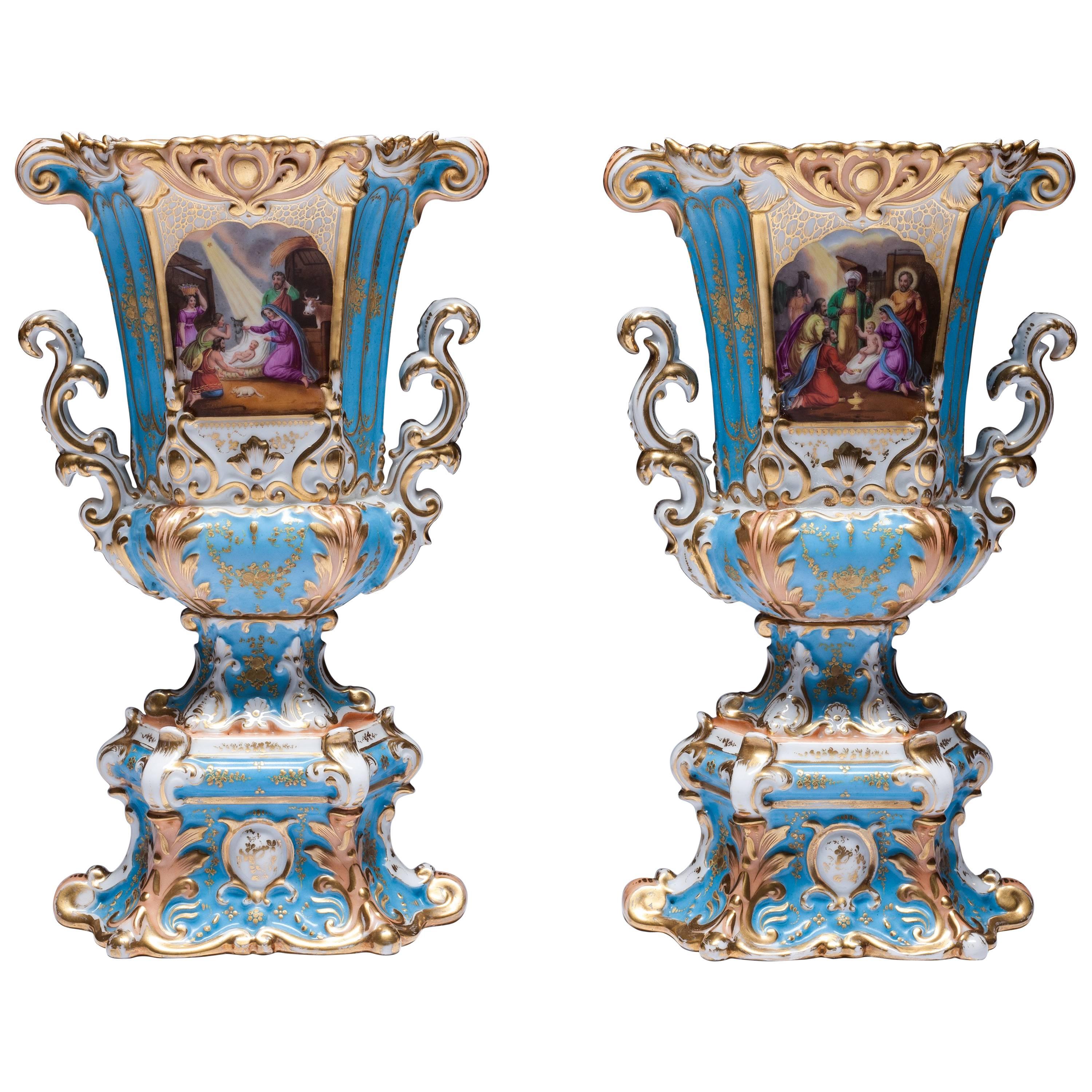 Old Paris vases For Sale