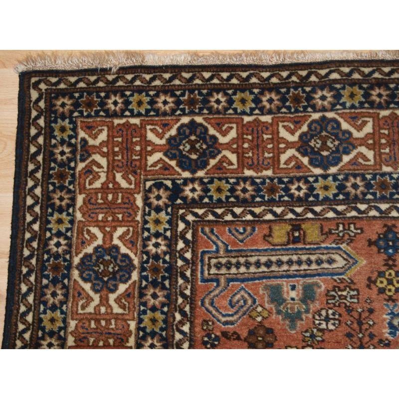 20th Century Old Persian Ardabil Region Rug with Caucasian Perepedil Design For Sale