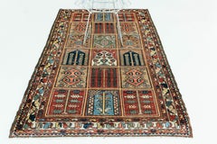 Vintage Persian Bakhtiari Garden Design Rug