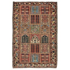 Antique Persian Bakhtiari Garden Design Rug