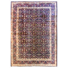 Vintage Old Persian Korrasan Carpet