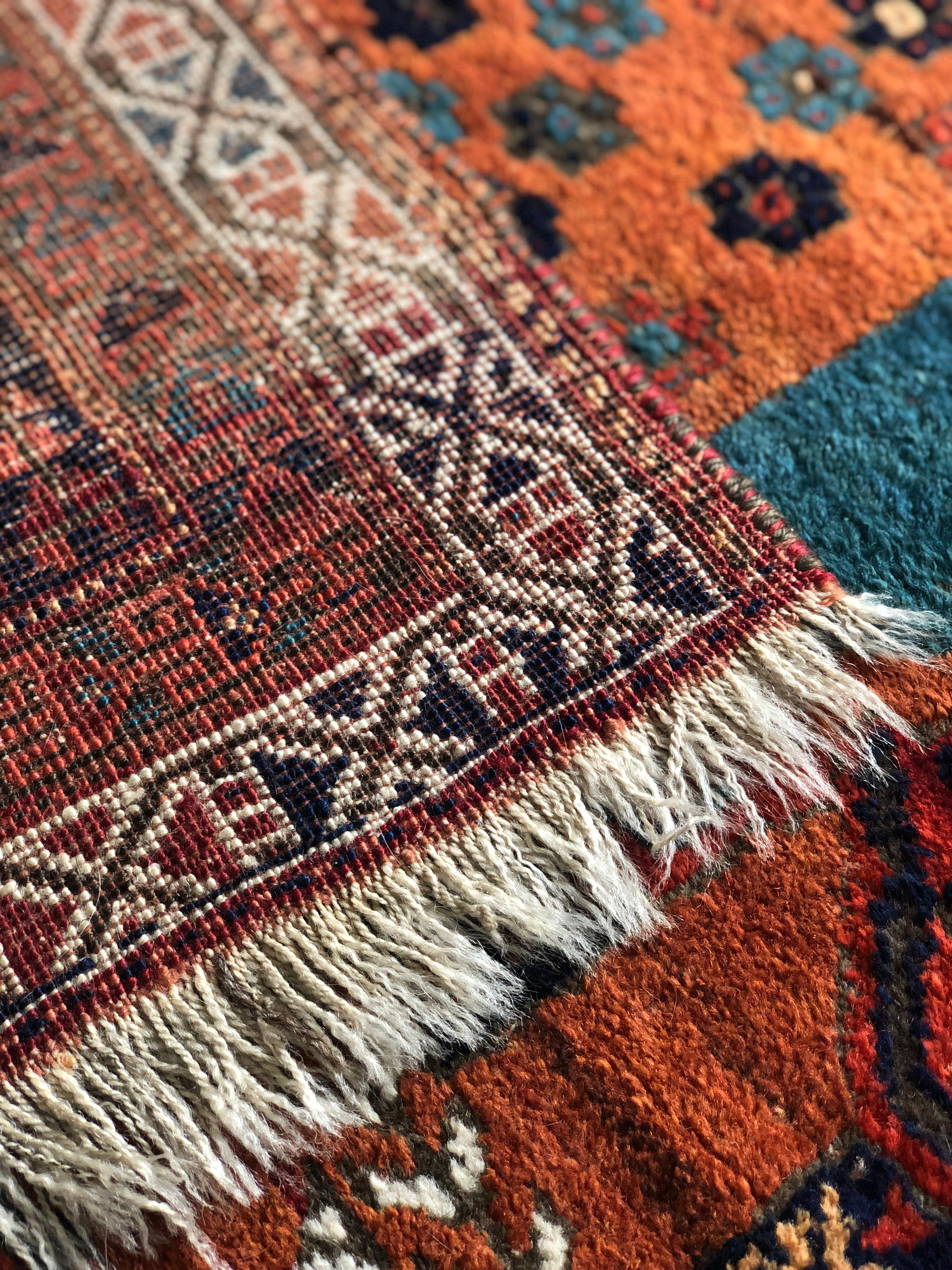 Kilim Old Persian Rug by the Afshari Tribes from the South of Iran, 1940s For Sale