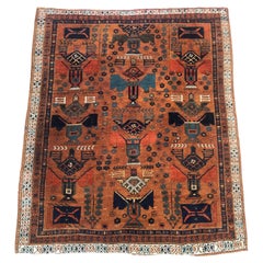 Old Persian Rug by the Afshari Tribes from the South of Iran, 1940s