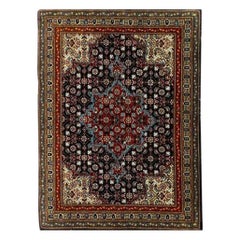 Old Persian Tabriz Masterpiece Handwoven Wool & Silk Area Rug 2′2″ × 2′9″