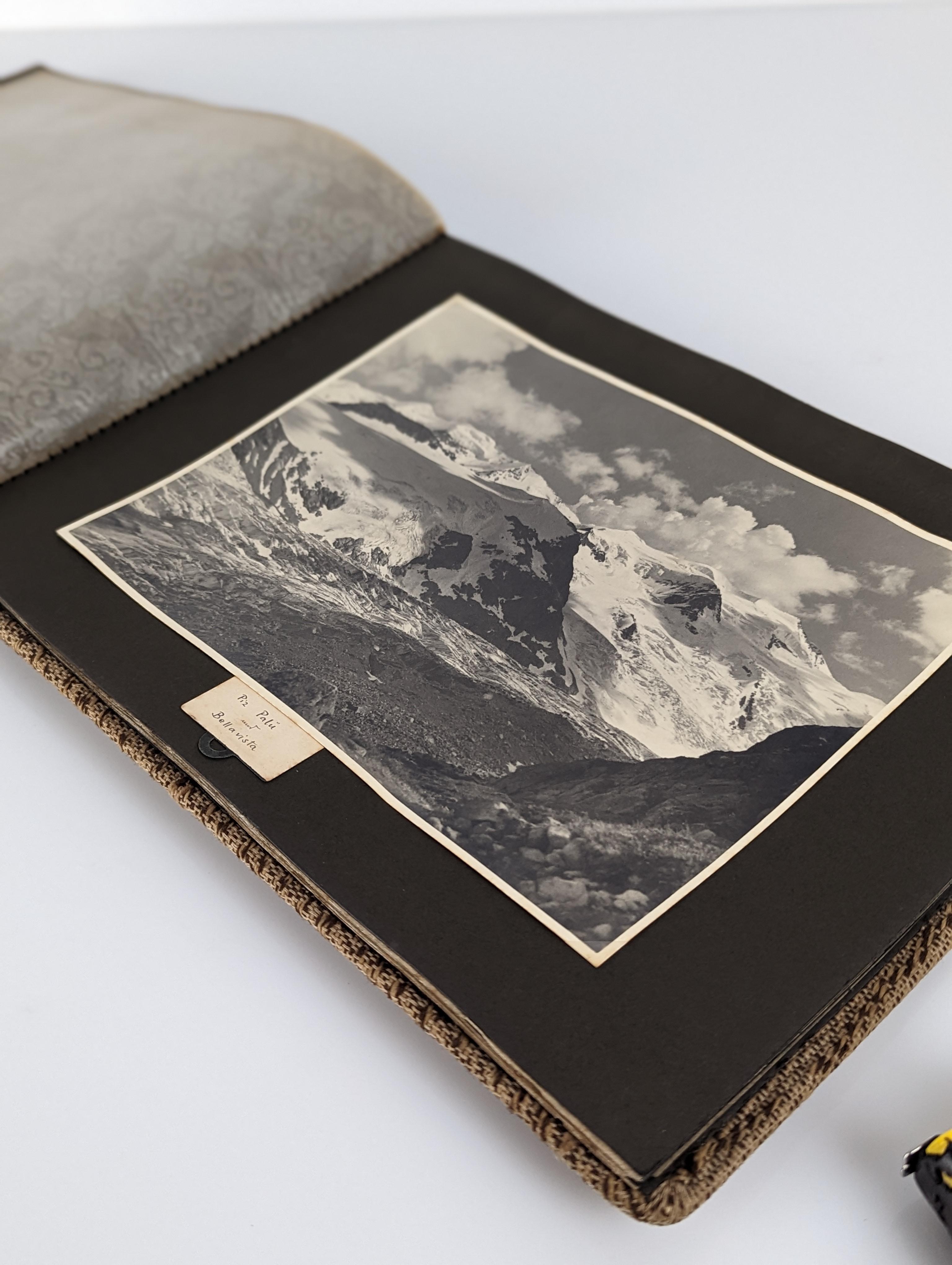 Old Photographic Album of Switzerland, Peaks, St Moriz, Zurich, Etc. Panoramic For Sale 7