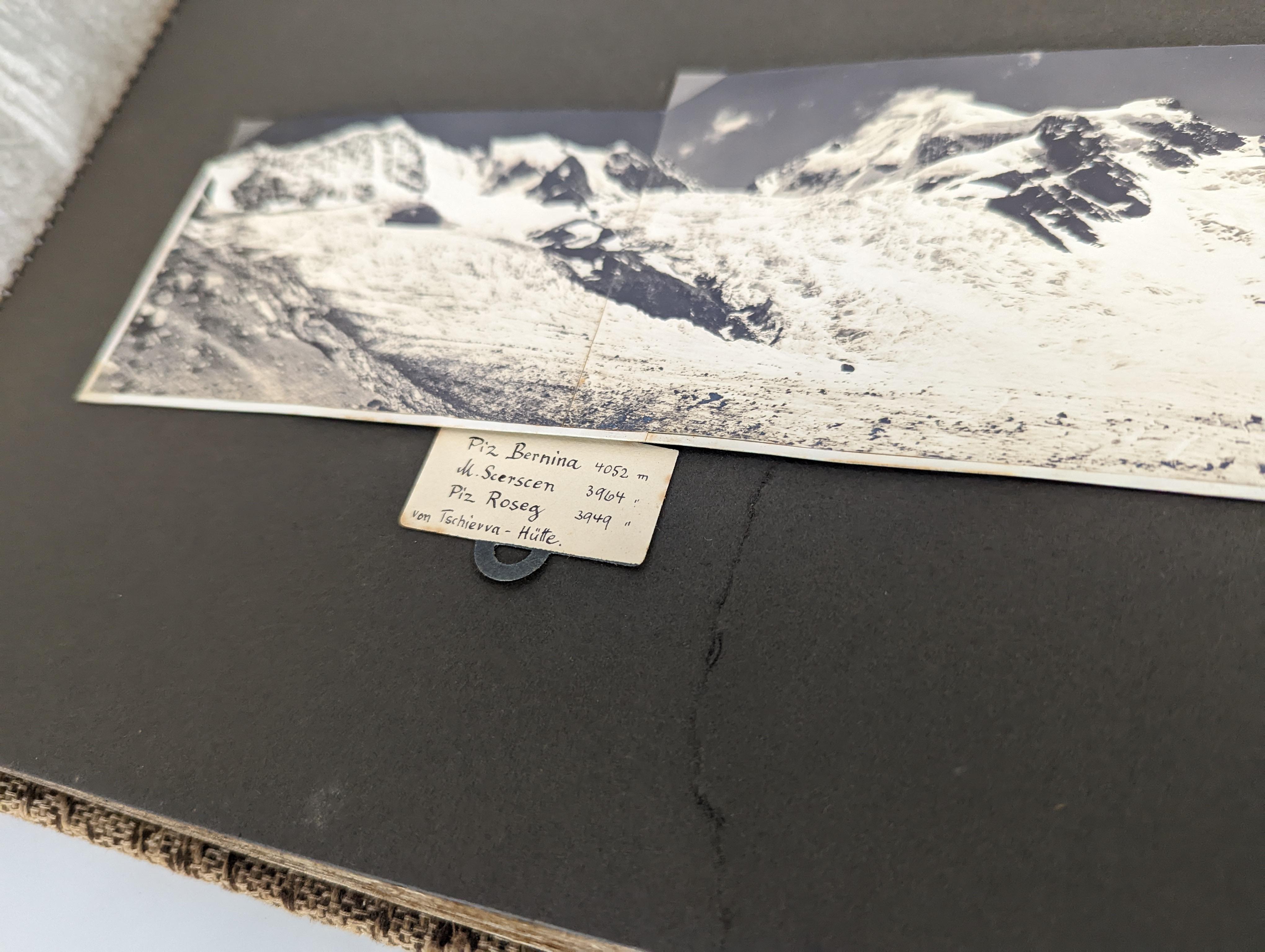 Old Photographic Album of Switzerland, Peaks, St Moriz, Zurich, Etc. Panoramic For Sale 12