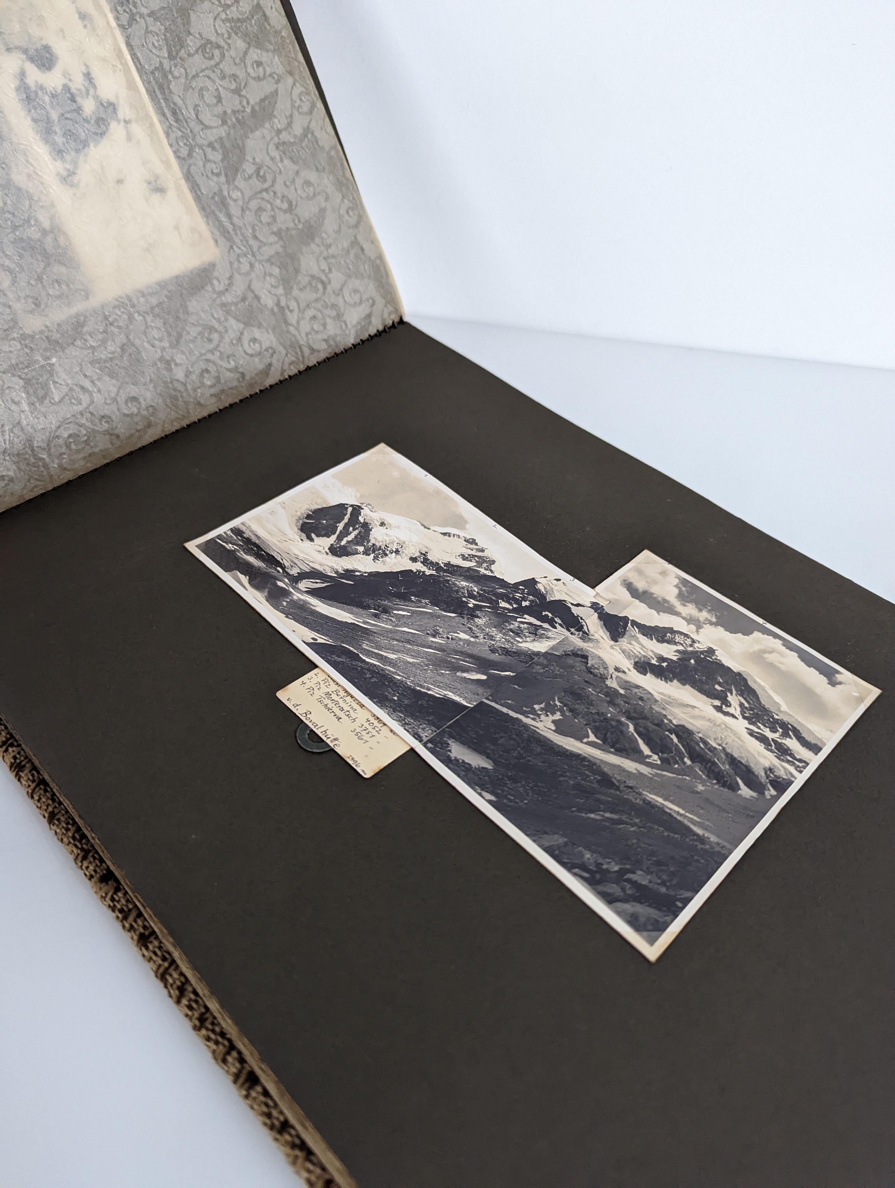 Old Photographic Album of Switzerland, Peaks, St Moriz, Zurich, Etc. Panoramic For Sale 14