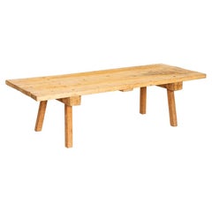 Old Plank Vintage Coffee Table Left Raw with Splay Legs