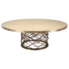 Old Plank's Handmade Woven Solid Bronze Table Base Available in Most Diameter's