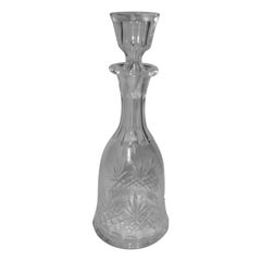 Old Polished Glass with Liqueur Glass Stopper