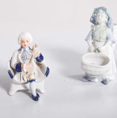 Old Porcelain Decorative Figures, Set of Four