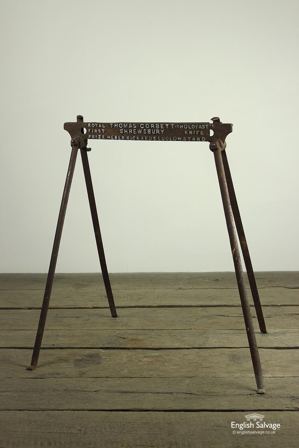 European Old Portable Holdfast Knife Stand, 20th Century For Sale