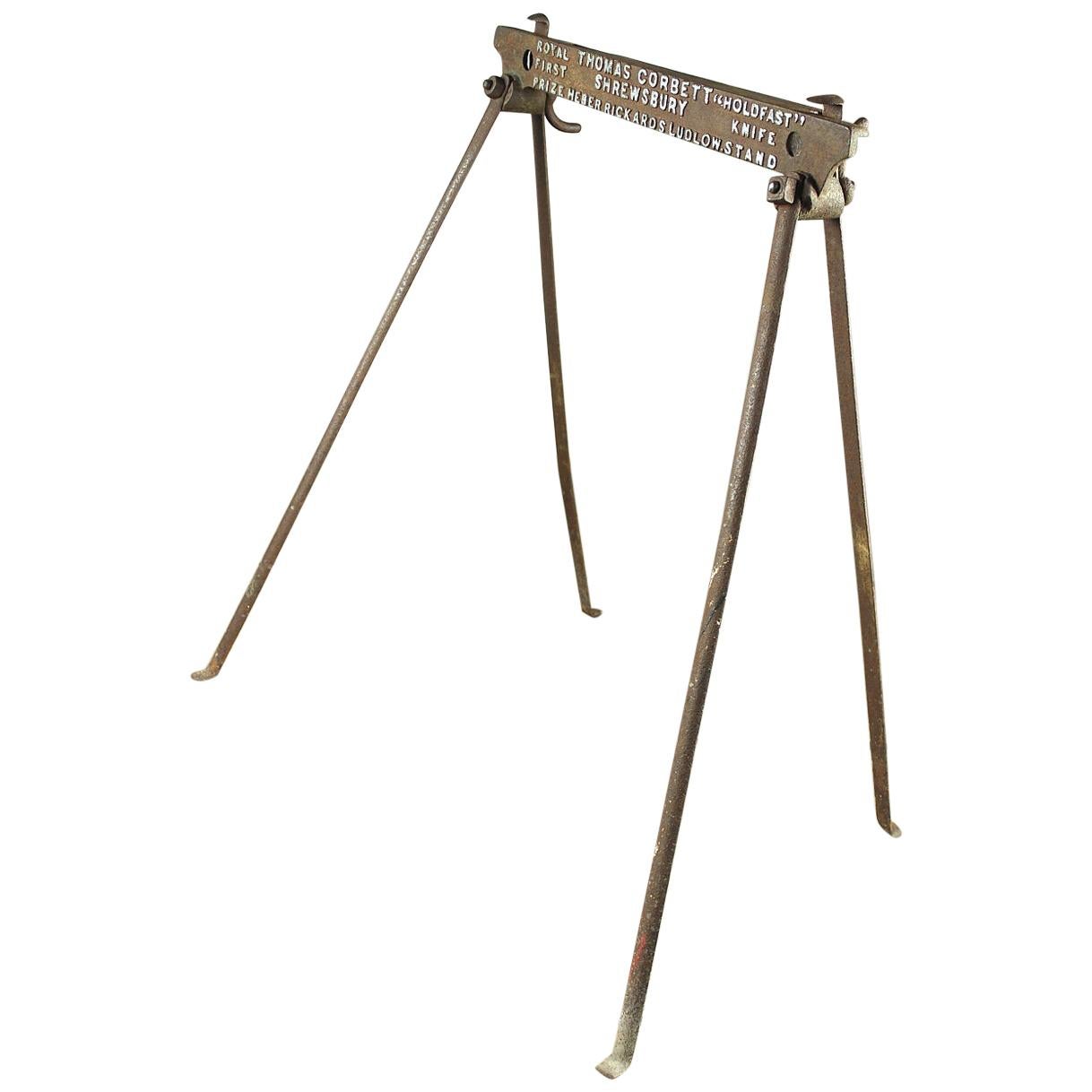 Old Portable Holdfast Knife Stand, 20th Century For Sale
