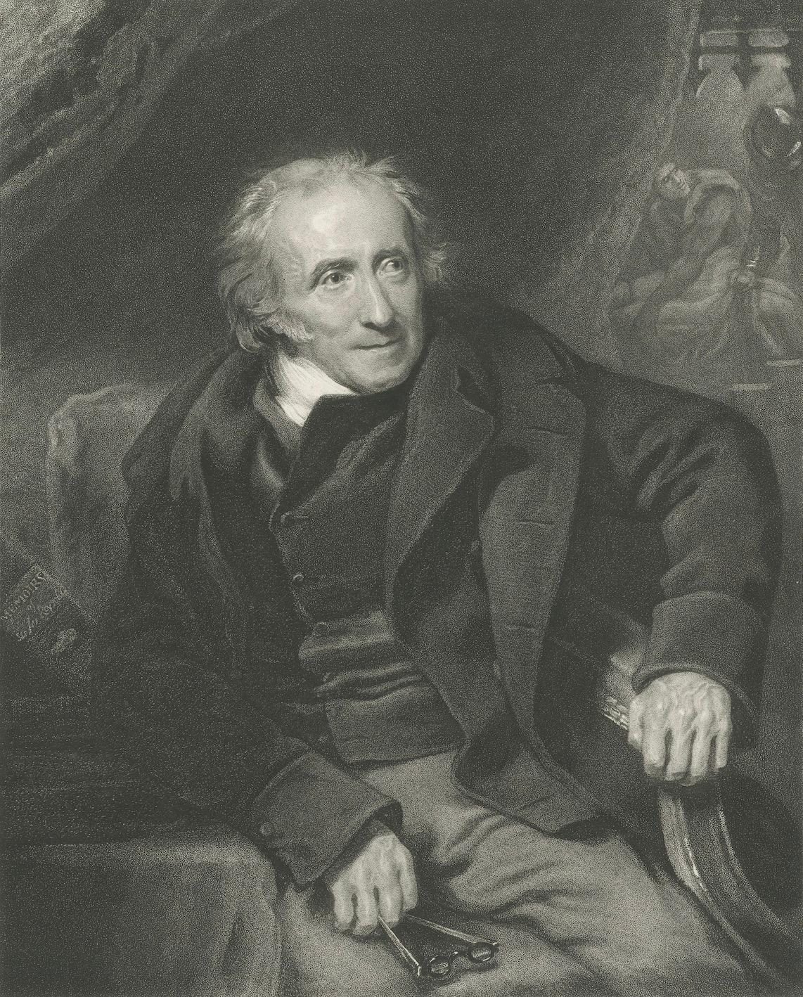 Retrato antiguo - James Northcote R.A. por F.C. Lewis después de G.H. Harlow - 1824 siglo XIX en venta