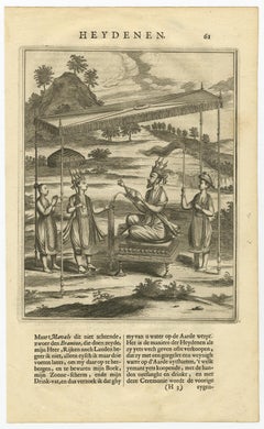 Old Print of Vishnu and the Fifth Incarnation, 1672
