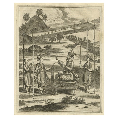 Old Print of Vishnu and the Fifth Incarnation, 1672