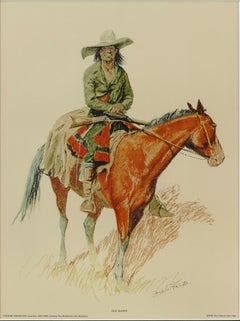 "Il vecchio Ramones" Cromolitografia di Frederic Remington, 1956 circa