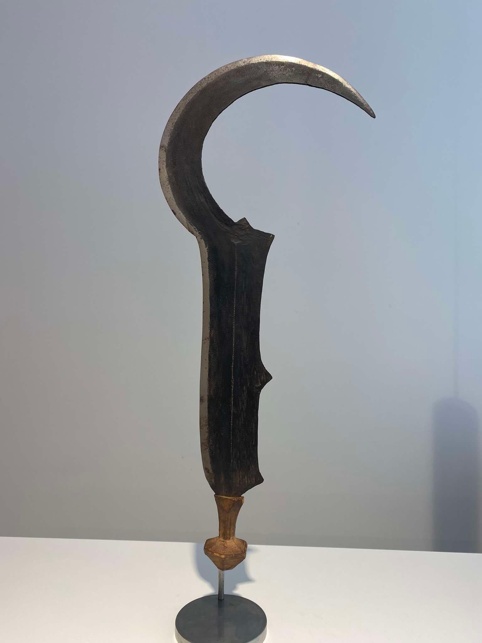 Old Rare Knife Tribe Lobala Nzombo Ngbaka Ngiri DR Congo 1880-1900 African Art For Sale 5