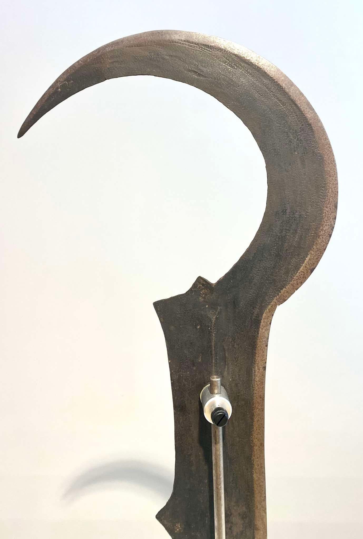 19th Century Old Rare Knife Tribe Lobala Nzombo Ngbaka Ngiri DR Congo 1880-1900 African Art For Sale