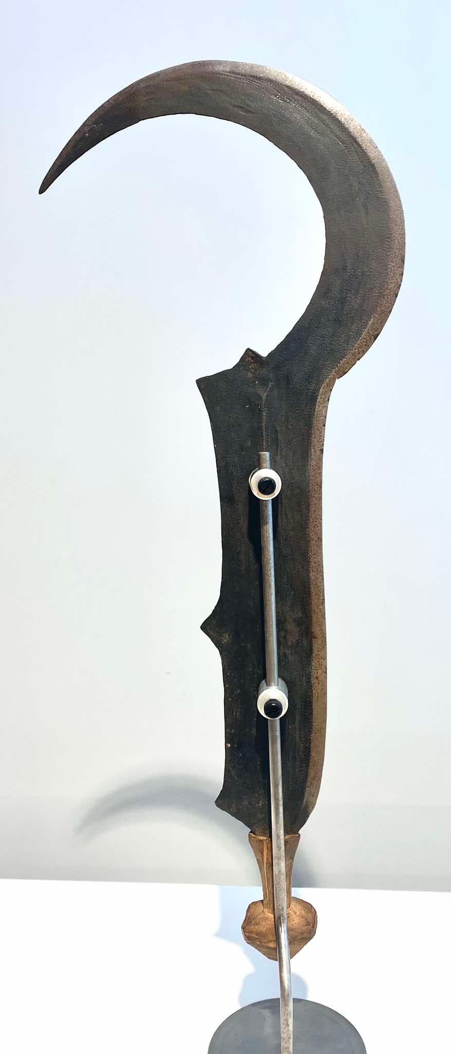 Iron Old Rare Knife Tribe Lobala Nzombo Ngbaka Ngiri DR Congo 1880-1900 African Art For Sale