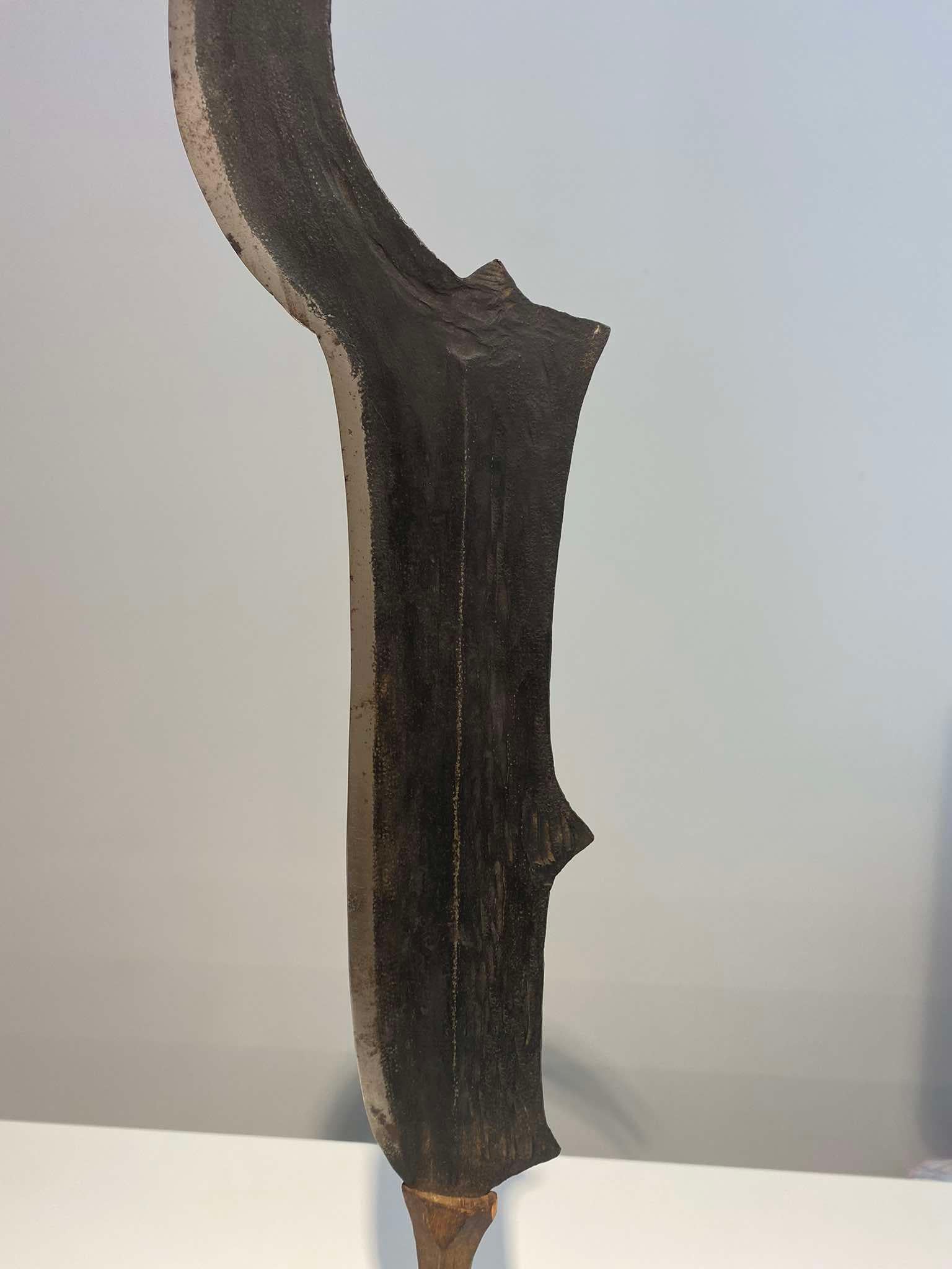 Old Rare Knife Tribe Lobala Nzombo Ngbaka Ngiri DR Congo 1880-1900 African Art For Sale 3