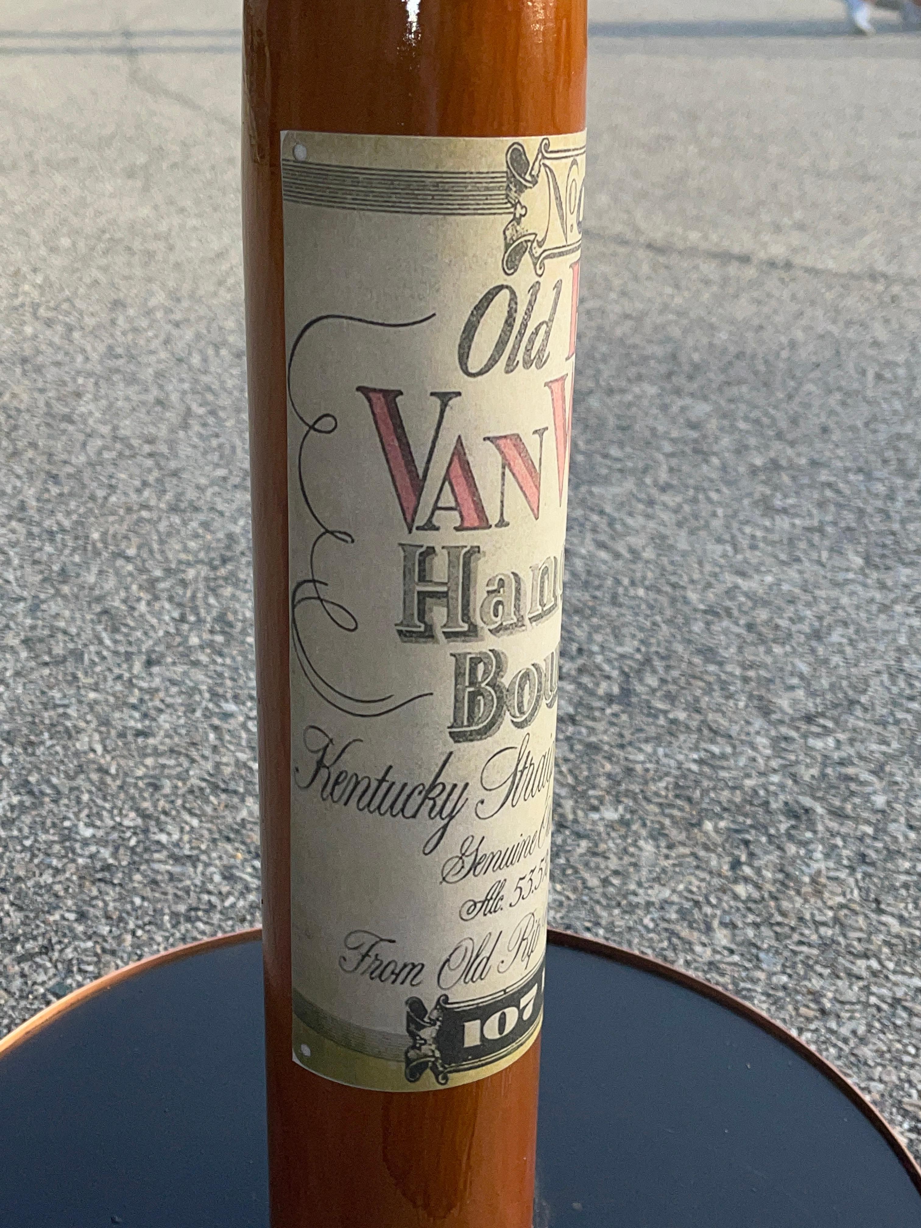 Old Rip Van Winkle Barrel Head Table 11