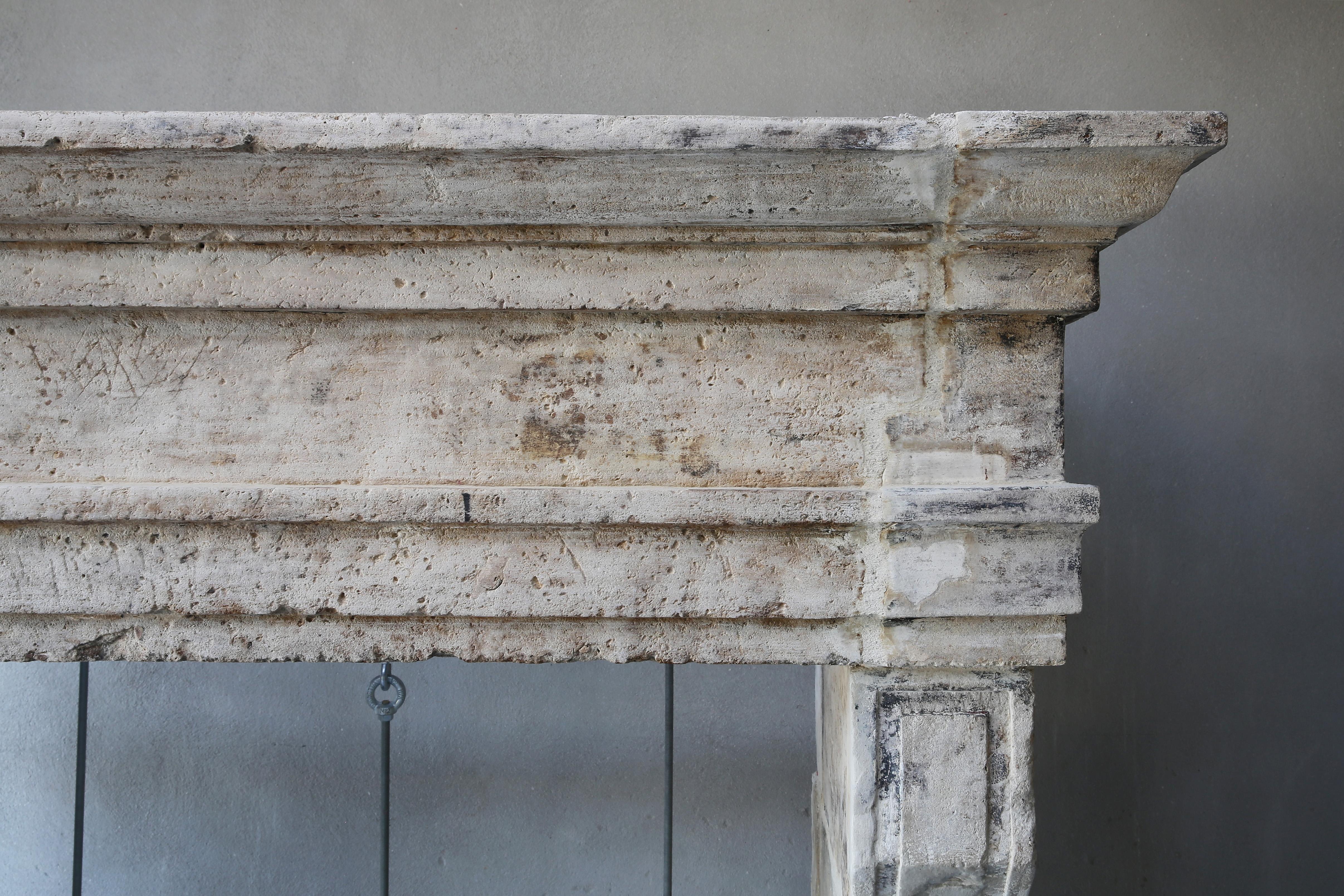 Other Old Robust Antique Mantelpiece, 19th Century, Campagnarde Style, Very Exclusive
