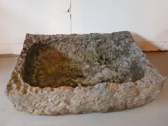 Old Rough Handcut Stone Water or Feed Trough, Nice as a Planter