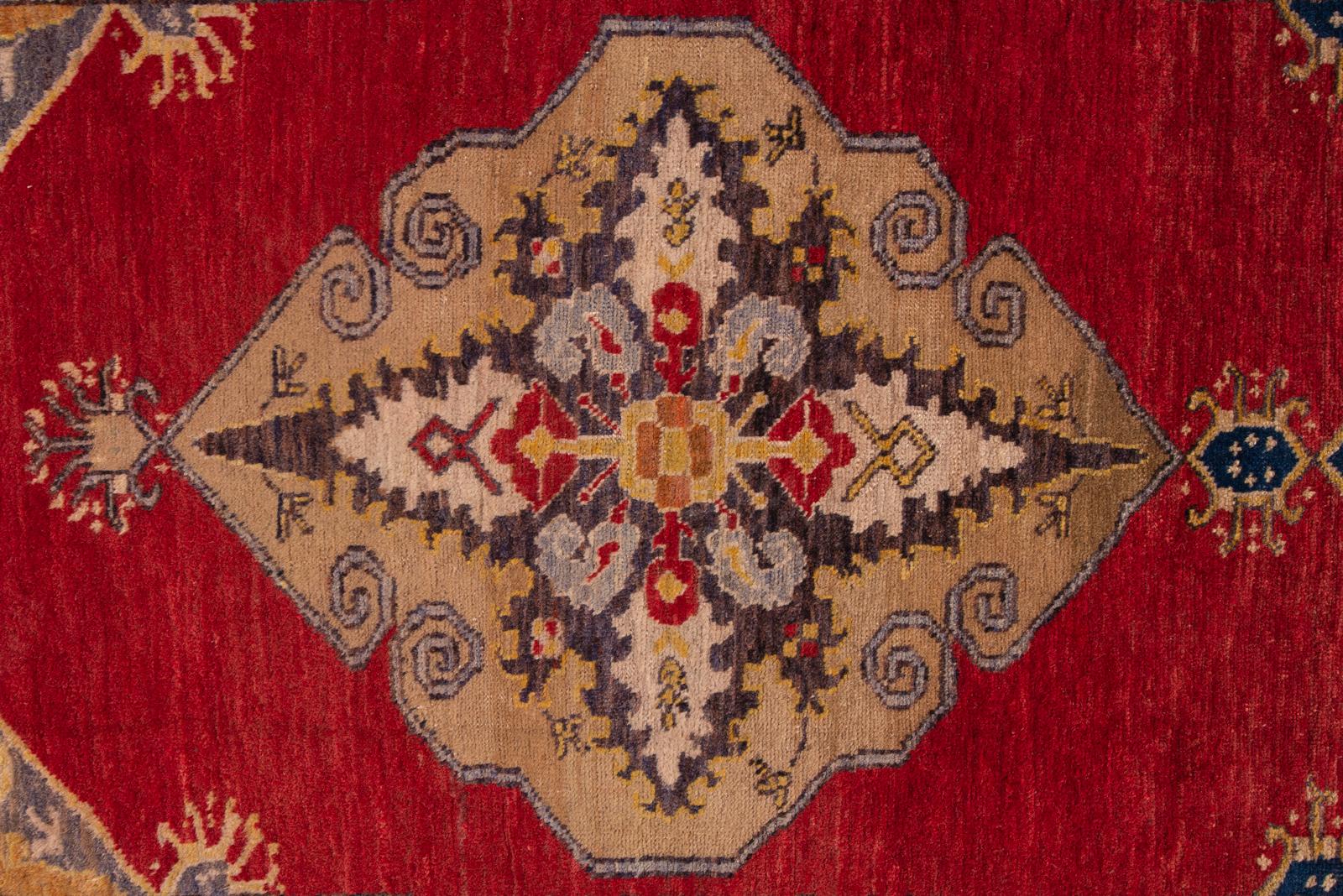 Laine Tapis de couloir turc ancien de Keissary en vente