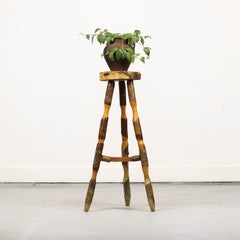 Table d'appoint / piédestal Old Rustic Farmhouse Folk Art
