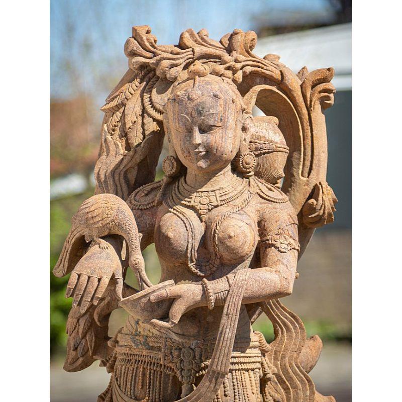 Material: Sandstone
108 cm high
42 cm wide and 28 cm deep
Middle 20th century
Very beautiful high quality !
Hand carved from a single block of sandstone
Can be shipped worldwide
Originating from India
Nr: 3439