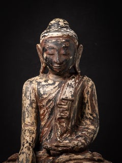 Old sandstone Buddha statue from Burma